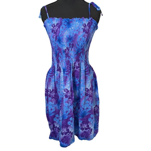 Vintage Hawaii Y2K Hawaiian Print Sundress Aloha Dress | S | Hibiscus Collection - Picture 1 of 5